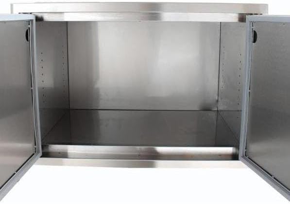 Blaze Outdoor Products Blaze 32-Inch Sealed Stainless Steel Dry Storage Pantry with Shelf - BLZ-DRY-STG2-SC