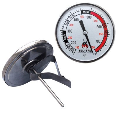 Tel-Tru BQ325R Big Green Egg, Primo, Komodo, Grill Dome Replacement Thermometer