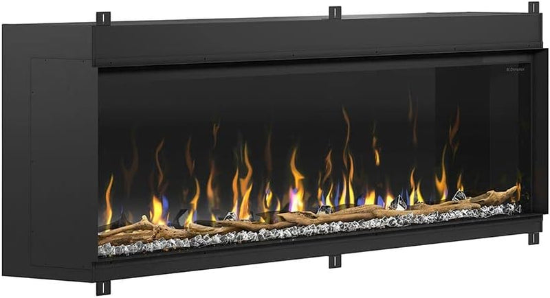 Dimplex IgniteXL Bold 74-in Built-in Linear Modern Electric Fireplace with Multiple Display Options, Multi-Colored Flames | XLF7417-XD