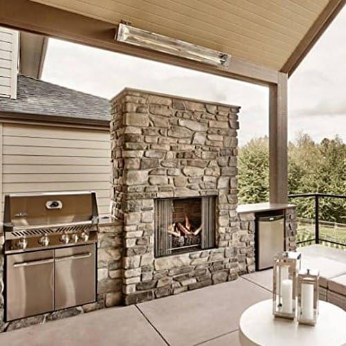 Infratech WD4024SS Dual Element - 4000 Watt Electric Patio Heater, Stainless Steel