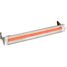 Infratech WD-6024 BR Stainless Steel 61.25” Dual Element Fixture 6000 Watt Patio Heater