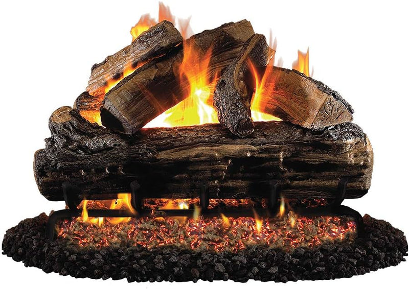 Peterson Real Fyre 8X-C8SH-4G75 24-Inch Split Oak Gas Logs Only No Burner - S-24