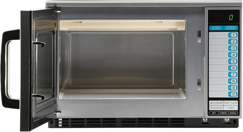 SHARP R-25JTF Microwave, Silver - High Quality Stainless Steel Interior, 0.70 cu. ft. Capacity