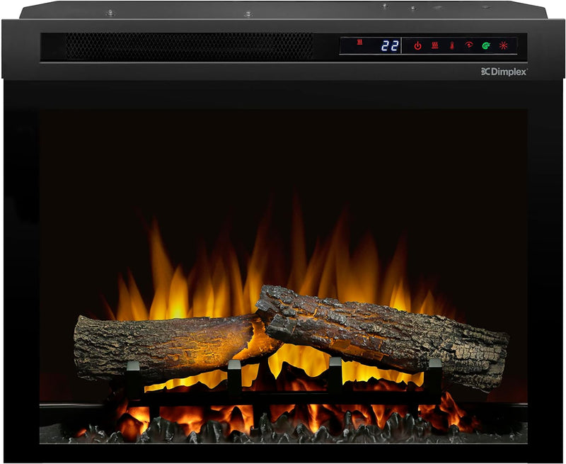 Dimplex 23 Inch Built-in Electric Fireplace - Multi-Fire XHD Firebox with Logs and Realistic Multi-Color Flames | XHD23L