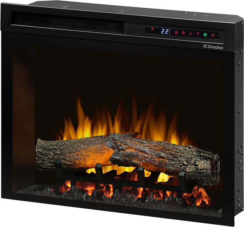 Dimplex 23 Inch Built-in Electric Fireplace - Multi-Fire XHD Firebox with Logs and Realistic Multi-Color Flames | XHD23L