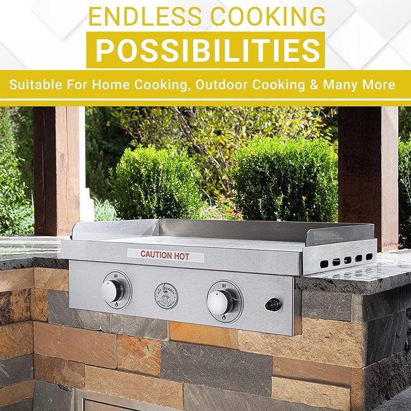 Le Griddle |2 Burner Outdoor 304 Stainless Steel Griddle 30 inch | (GFE75)