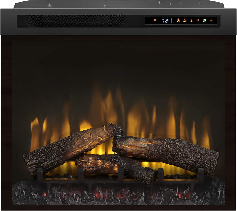 Dimplex 28 Inch Built-in Electric Fireplace - Multi-Fire XHD Firebox with Logs and Realistic Multi-Color Flames | XHD28L