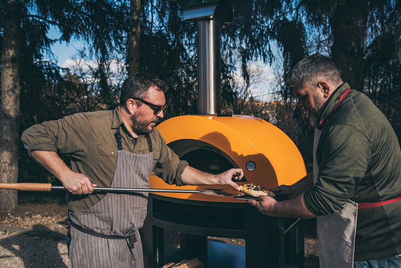 ALFA Allegro 39-Inch Outdoor Countertop Wood-Fired Pizza Oven | FXALLE-LGIA-T / FXALLE-LROA-T