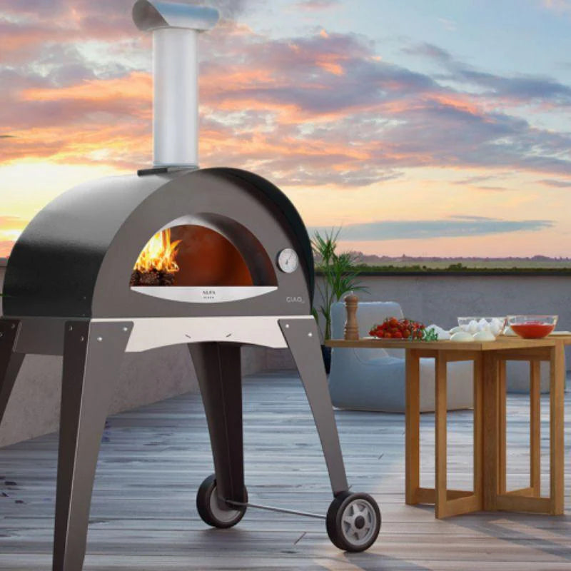 ALFA Ciao Wood Fired Pizza Oven (SKU: FXCM-LGRI-T-V2) - Outdoor Brick Pizza Oven