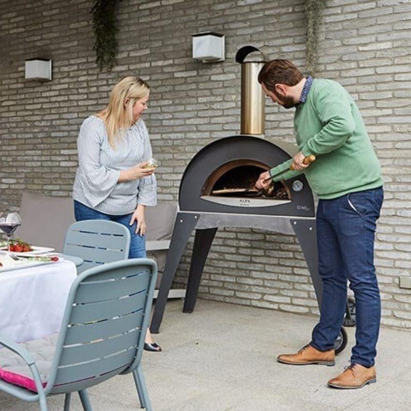 ALFA Ciao Wood Fired Pizza Oven (SKU: FXCM-LGRI-T-V2) - Outdoor Brick Pizza Oven