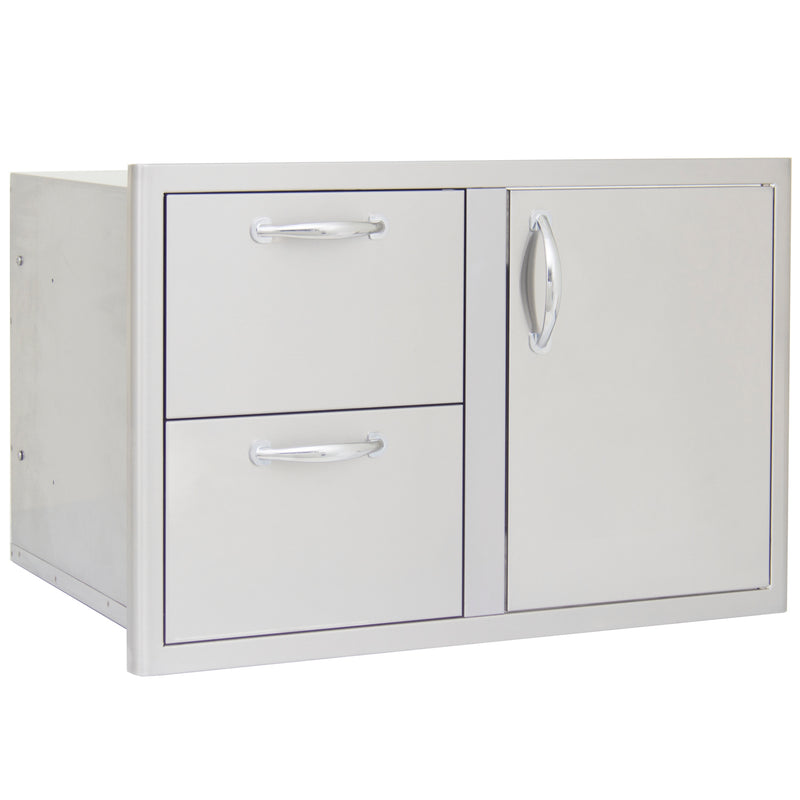 Blaze 32" Access Door & Double Drawer Combo - BLZ-DDC-R