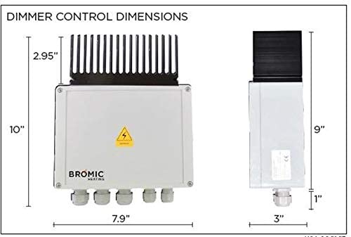 Bromic Heating Dimmer Switch for Smart-Heat Electric Heaters, Wireless Dimmer Control with Remote - BH3130011-1