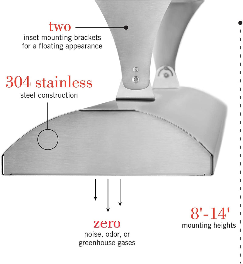 Infratech Stainless Steel 61.25” Dual Element Fixture 6000 Watt, 240 Volt, Stainless Steel - CD-6024 SS