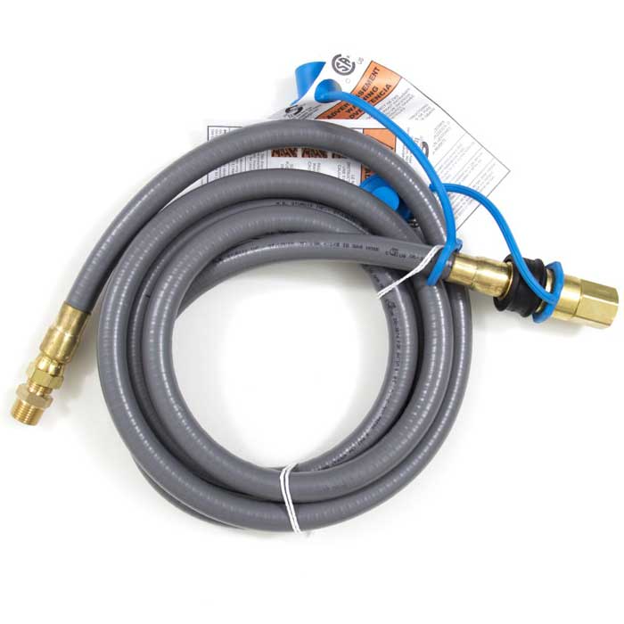 Blaze 10 Ft. Natural Gas/Propane Hose With Quick Disconnect - BLZ-NG-Hose