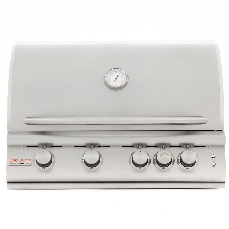 Blaze 32" 4-Burner 4LTE2 Built-In Grill Blaze in Marine Grade 316 Stainless Steel Grill - BLZ-4LTE2MG-NG