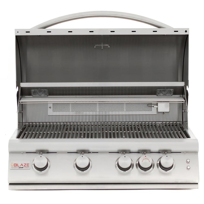 Blaze 32" 4-Burner 4LTE2 Built-In Grill Blaze in Marine Grade 316 Stainless Steel Grill - BLZ-4LTE2MG-LP