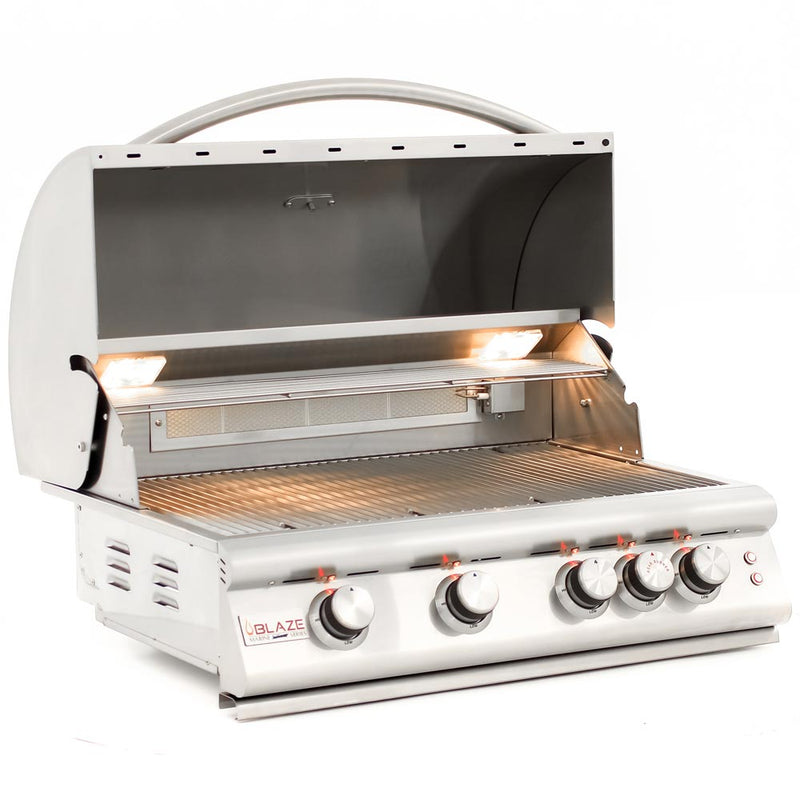 Blaze 32" 4-Burner 4LTE2 Built-In Grill Blaze in Marine Grade 316 Stainless Steel Grill - BLZ-4LTE2MG-NG