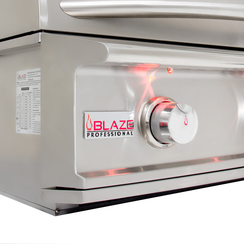Blaze 44" 4-Burner Built-In Grill with 1050 sq. in.; 72,000 BTU + 10k BTU Rotiiss Burner - NG