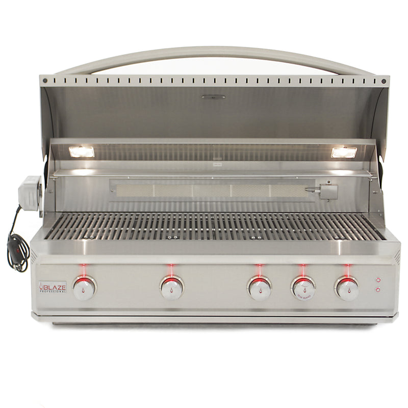 44" 4-Burner Professional Grill with 1050 sq. in.; 72,000 BTU + 10k BTU Rotis Burner - BLZ-4PRO-LP