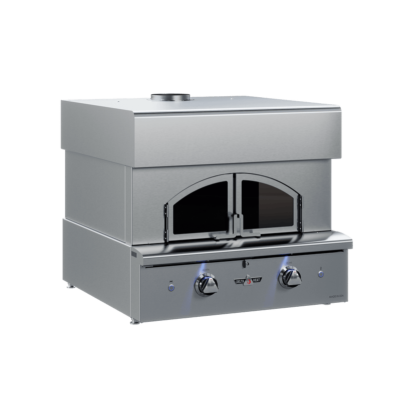 Delta Heat Built-In Outdoor Pizza Oven, 30 Inches Dual Burner, Stainless Steel DHPO30BI