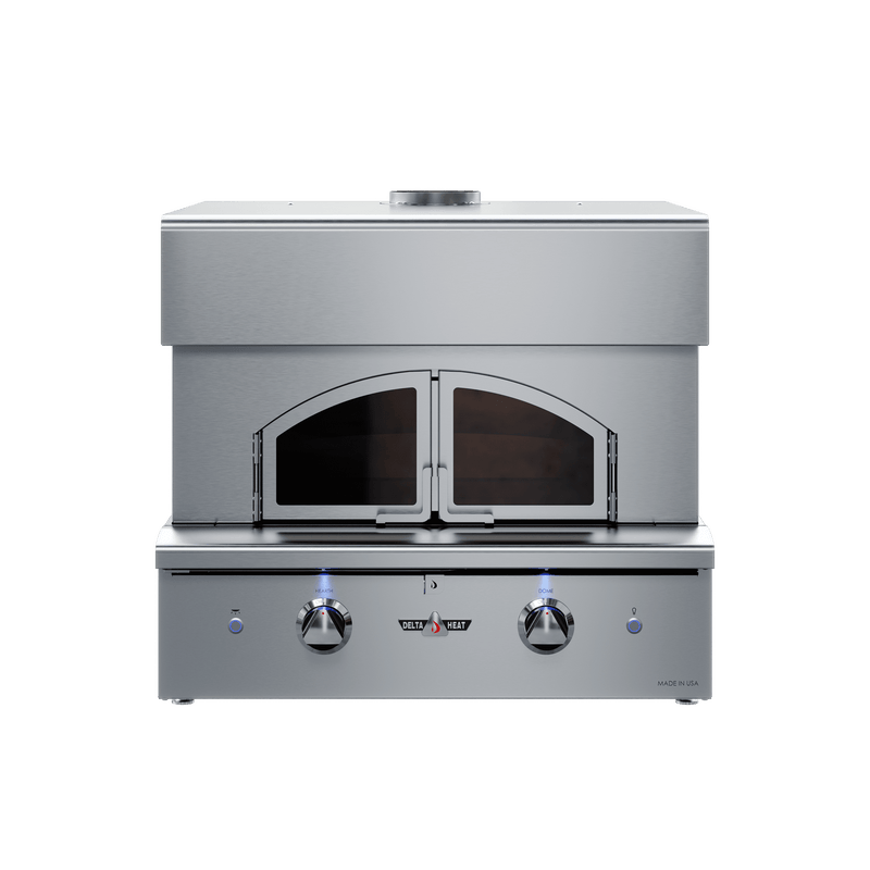 Delta Heat Built-In Outdoor Pizza Oven, 30 Inches Dual Burner, Stainless Steel DHPO30BI